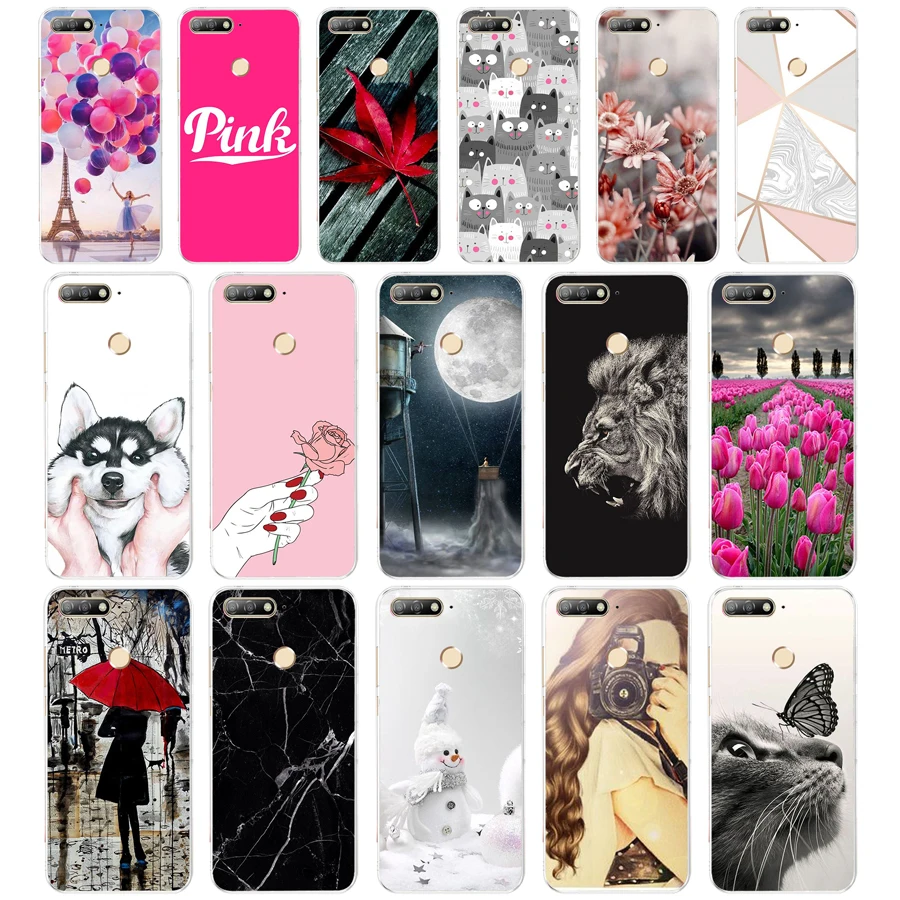 

G For Huawei Honor 7C Case Cover 5.7" Soft TPU Silicone Bumper Honor 7C Cases for Huawei Honor 7C AUM-L41 Phone Case Back Cover