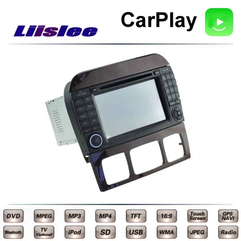 For Mercedes Benz S W220 1998~2006 LiisLee Car Multimedia TV DVD GPS Radio Carplay Original Style Navigation Navi 4