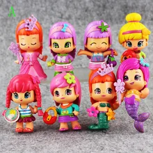 8cm mini 8pcs lot new game the little girls Toys little lockable birthday puppy sleepover Action