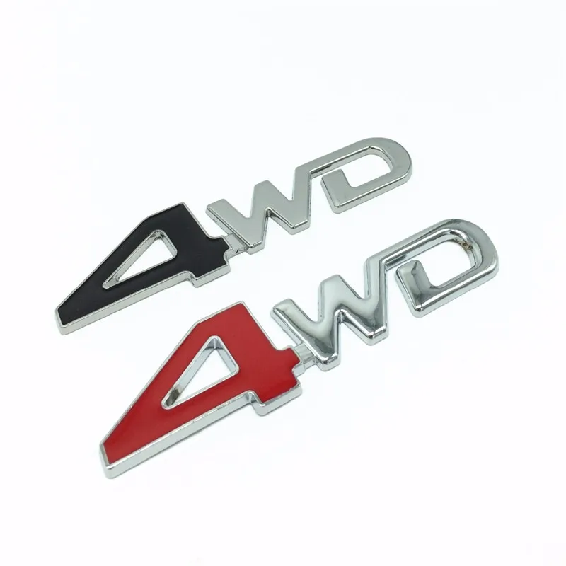 

Auto Car Tail Rear Side 4WD Metal Sticker 3D Chrome Badge Decal Styling AWD Stickers for Mitsubishi ASX Outlander Pajero Lada