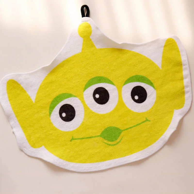 

1 Pc new cute Cartoon Anime Toy Story Woody Alien Monsters University Plush Hand Towel Handkerchief Kids Gift Plush Toys
