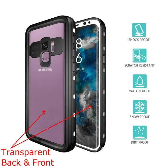 samsung s9 waterproof case (1)white_1