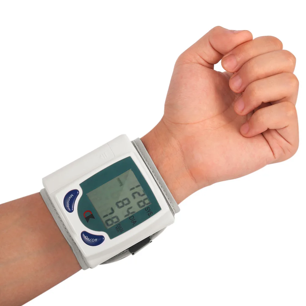 

Digital LCD Wrist Cuff Arm Blood Pressure Health Monitors Heart Beat Rate Pulse Measure Meter Health Care Machine Device