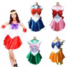 Nuevo Anime Pretty Soldado partido Sailor Moon Cosplay mujer fiesta de halloween Cualquier Tamaño, Modificado Para Requisitos Particulares aceptado