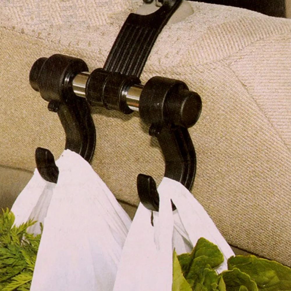 

Portable Auto Seat Hanger Purse Bag Organizer Holder Convenient Double Vehicle Hangers Auto Car Seat Headrest Bag Hook Holder