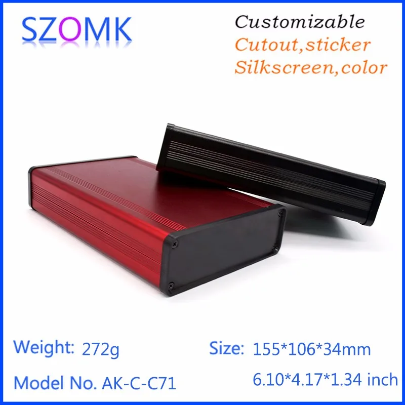 szomk aluminum extrusion case extruded aluminum enclosure aluminum box enclosure electronics (7)