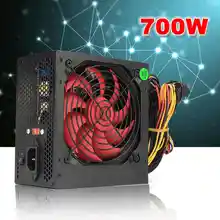 EU/AU/US MAX 700W PCI SATA ATX 12V Gaming PC Power Supply 24Pin / Molex /Sata 700Walt 12CM Fan New Computer Power Supply For BTC