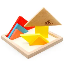 Деревянные Датская Игрушка Головоломка 3y выше Tangram