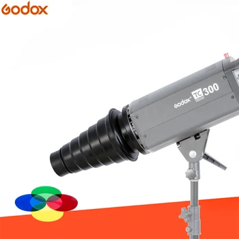 

GODOX SN-01 With Color Filter Conical Snoot Studio Flash Accessories for Bowens Mount Studio Strobe Flash