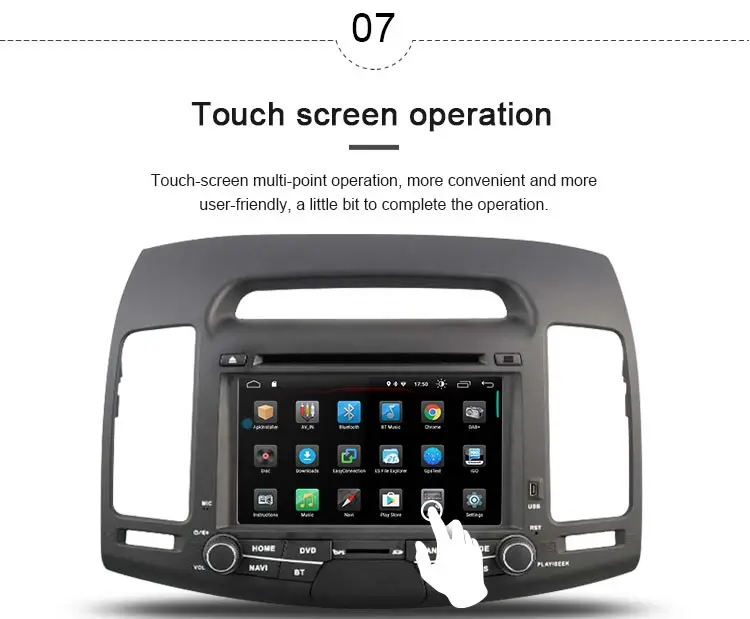 JDASTON 7 дюймов Android 10,0 автомобильный dvd-плеер для HYUNDAI ELANTRA 2007-2011 Мультимедиа gps навигация 2 Din автомагнитола аудио стерео