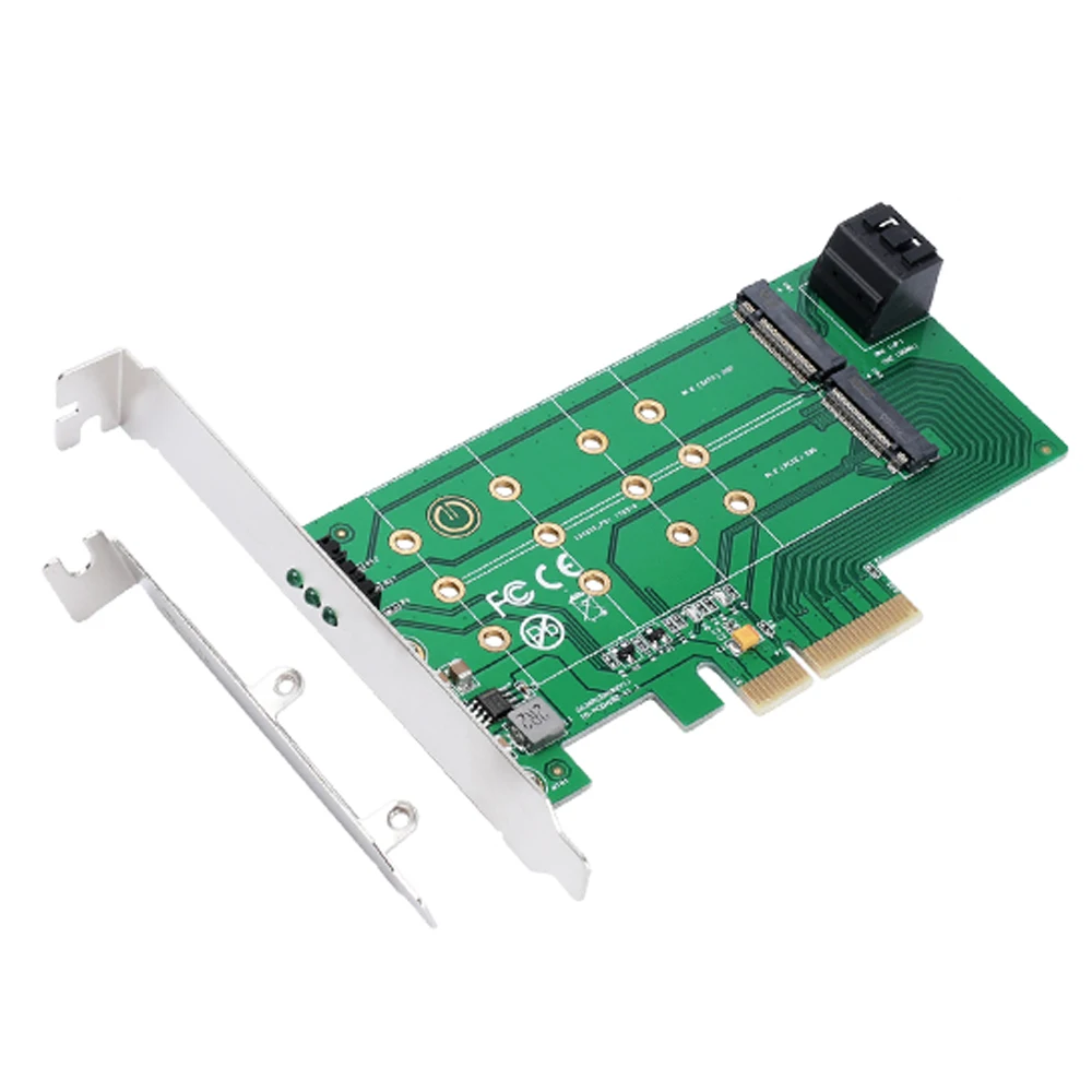  PCIe x 4 a NGFF M.2 M (PCIe) SSD SATA a + 2 x NGFF M.2 B (SATA) SSD adaptador soporta tarjeta PCIe 