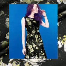 Шелковая Двойная Ткань лето на заказ струйный dupion атласная шёлковая ткань старший платье из шелковой ткани шелковая ткань органза ткань