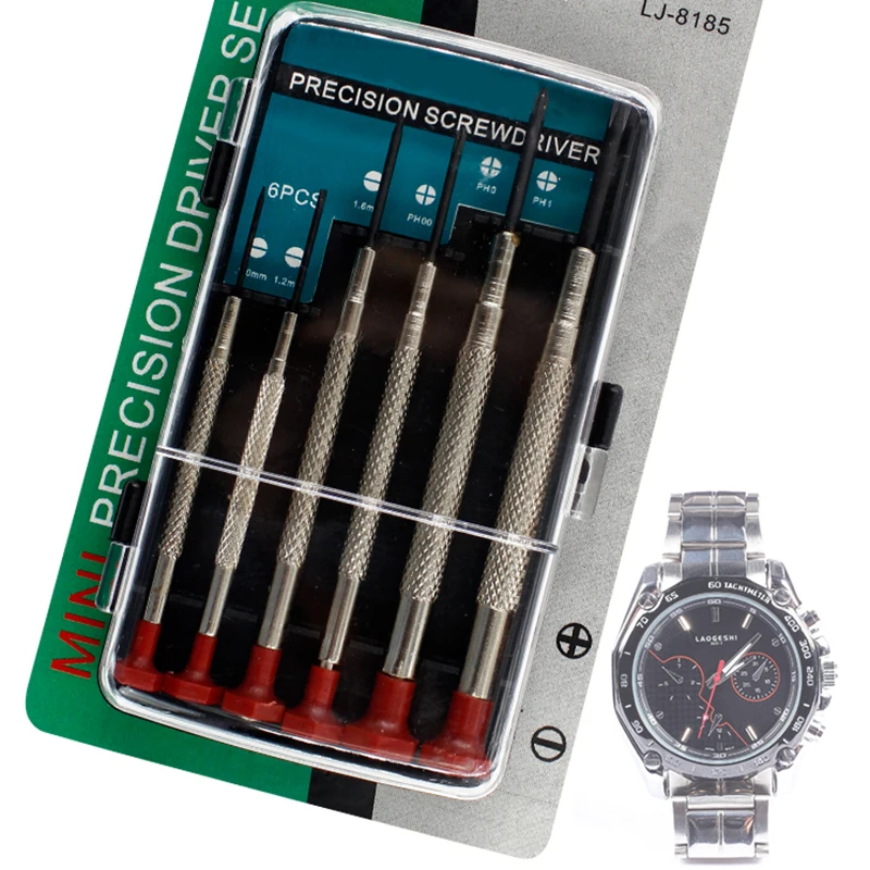 6Pcs Precision Multifunction Mini Small Screwdriver Set with Slotted