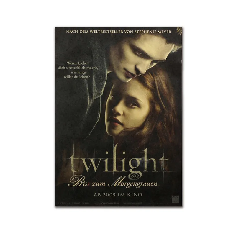 

Twilight Decor Vintage Kraft Paper Classic Movie Poster Map Home Wall Garage Decoration Art Retro Prints