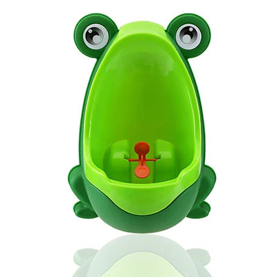 Лягушка горшок для мальчиков писсуар Туалет с присосками Urinoir Enfant Penico Menino WC обучение Pinico дети писсуар-мальчик для детей - Цвет: Green