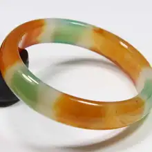 Очень редкий натуральный зеленый белый красный жадеит камень браслет