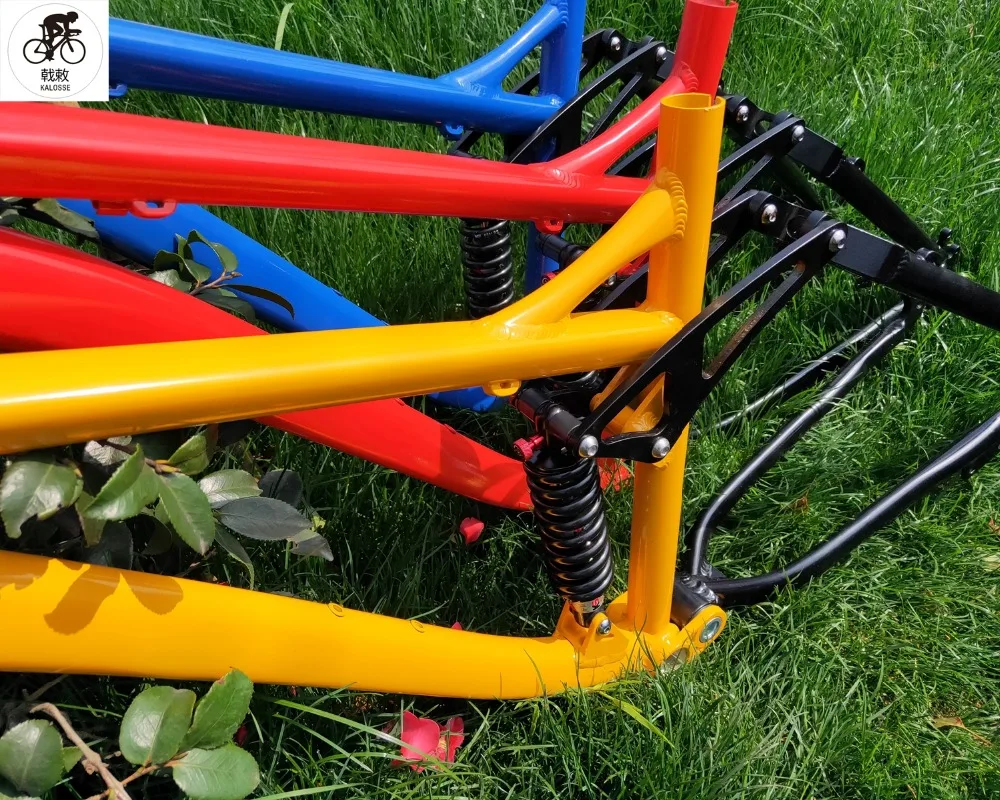 Top 1-1/8inch  26*17 inch  aluminum alloy  mountain  bike frame ,   DIY colors  full suspension Bicyle bike frame 11