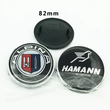 

Auto Accessories 2pcs 82mm ABS Aluminum Car Front Hood Emblem Bonnet Badge Trunk Boot Cap for bmw body kits car styling