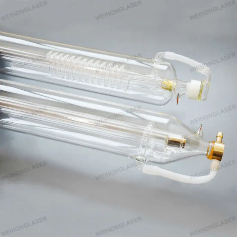120W Co2 Laser Tube 1650mm Length 80mm Diameter Free Wires Connection Service