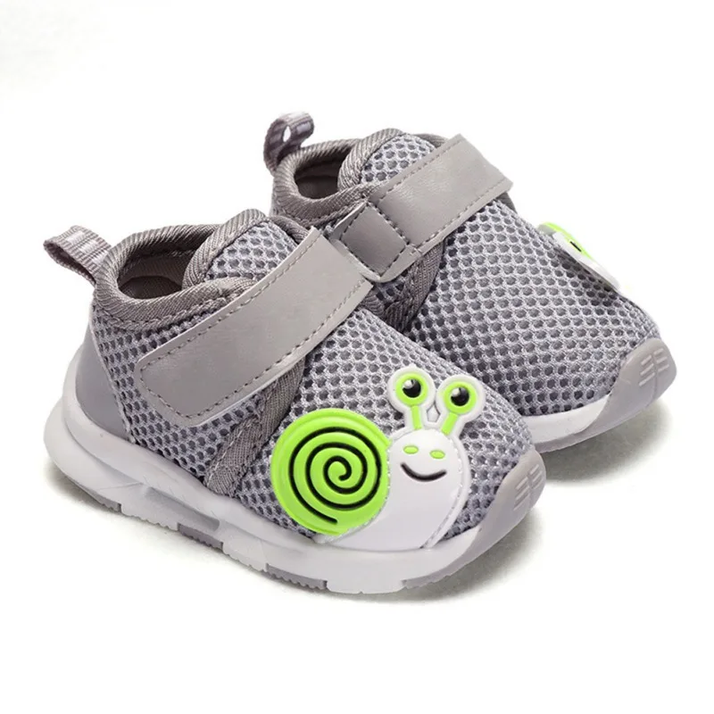 

2018 Baby Shoes Spring Autumn Kids Children's Sports Shoes Baby Cartoon Small Snail Mesh Soft Bottom Casual Shoes