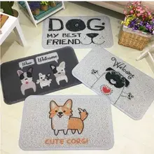 Щенок корги собака ПВХ проволочное кольцо ковер коврик удаления пыли ковер украшения дома Нескользящие домашние