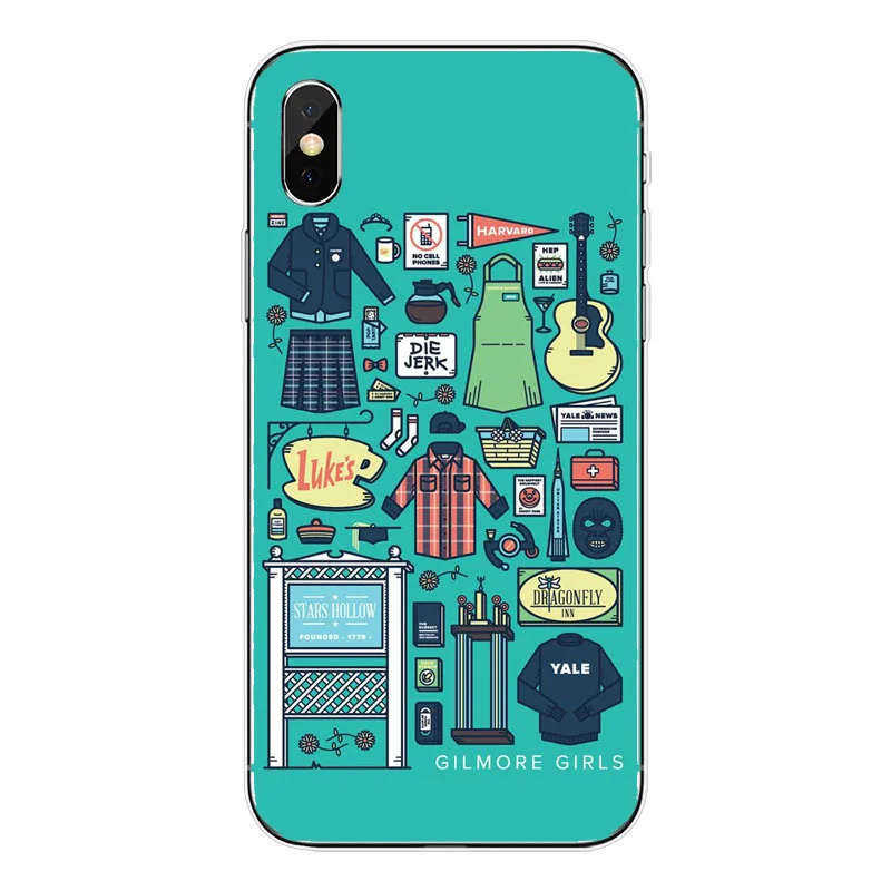 Gilmore Girls A Vida e Curta Falar Rapido Caixa Do Telefone мягкий TPU Tampa Traseira para o iphone 8 7 6 4 Plus 5 X XR XS MAX - Color: TPU