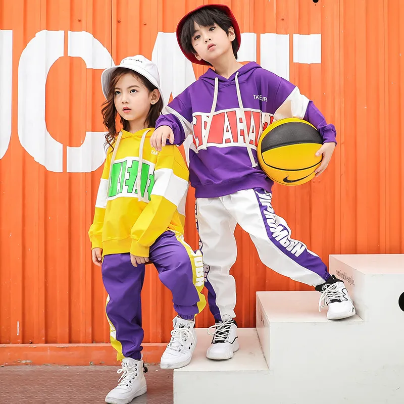 Одежда для маленьких девочек комплект из 2 предметов, весна-осень, детский танцевальный костюм в стиле хип-хоп, спортивные костюмы, танцевальные костюмы, одежда для девочек
