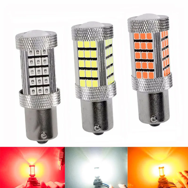 1156-BA15S-P21W-BAW15S-PR21W-Flash-66-SMD-2835-LED-White-Red-12V-Car-7506-Auto
