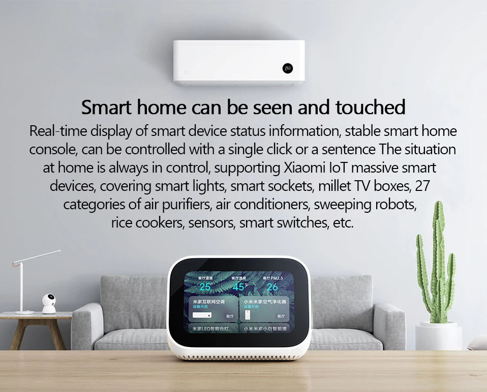 Original Xiaomi Xiaoai Touch Screen Bluetooth 5.0 Speaker Digital Display Alarm Clock WiFi Connection Smart Home Mi Ai Speakers (3)