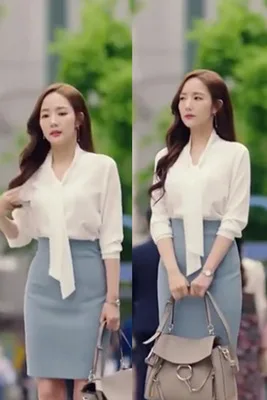 

4sizes white shirt blouse Ribbon Large why secretary Kim Same Smile Kim Pregnant Maternity woman TV Korean Drama Chiffon