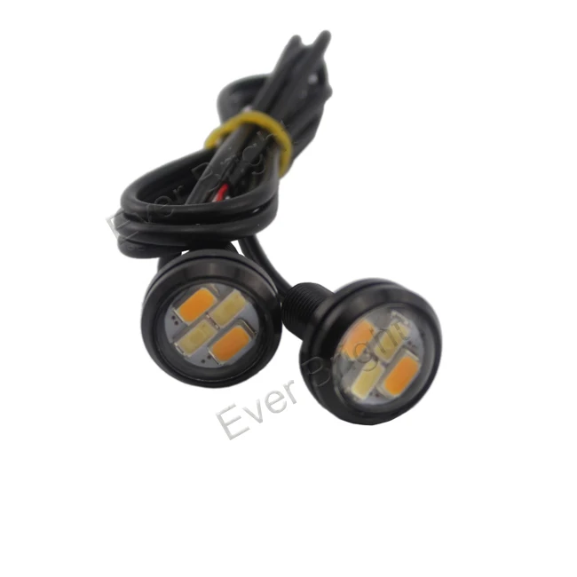 YM E Bright 2 шт. (1 пара) 3 мм 5730 4 SMD Eagle Eye Белый/янтарный переключатель двойной цвет 12 в