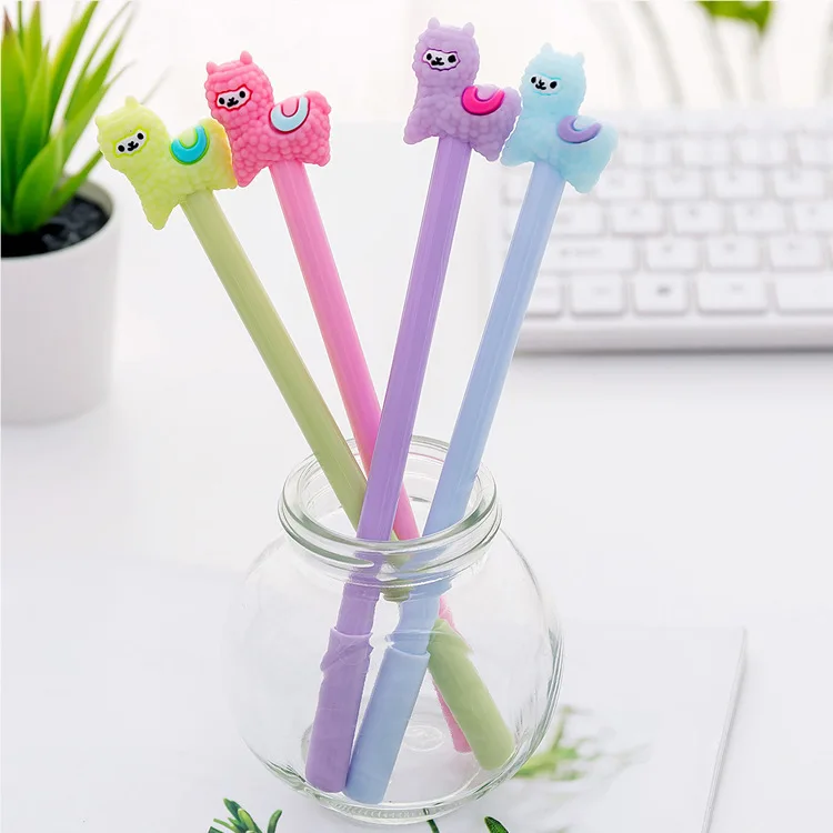 

1PCS Lovely New Cartoon Alpaca Gel Pen Student Stationery Novelty Gift School Material Office Supplies