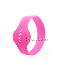 100 шт./лот водонепроницаемый 13,56 МГц силиконовый браслет rfid браслет программируемый пассивный браслет на запястье резиновый браслет для концерта