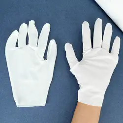 12 пар/упак. белые впитывающие пот Нескользящие удобные рабочие толстые хлопковые рабочие хлопчатобумажные тонкие перчатки