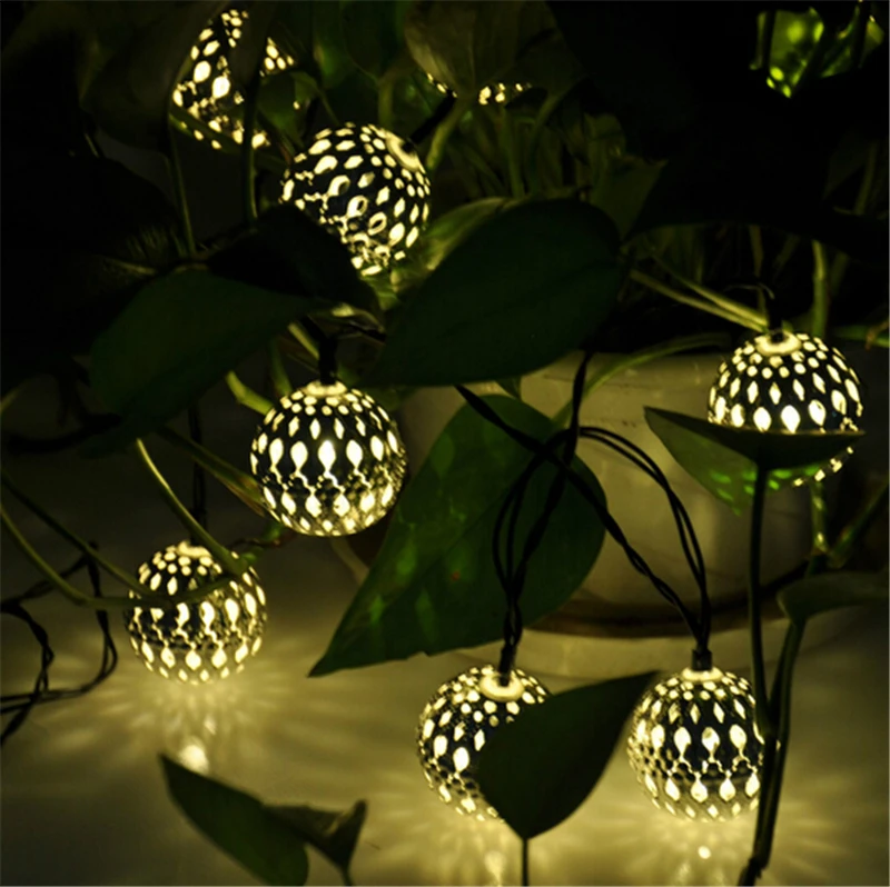 10 balls moroccan string lights solar outdoor powered led fairy lights christmas decoration wedding party led solar fairy lights in led string from lights - Solar Light Christmas Decorations 10 balls moroccan string lights solar outdoor powered led fairy lights christmas decoration wedding party led solar fairy lights in led string from lights - Solar Light Christmas Decorations
