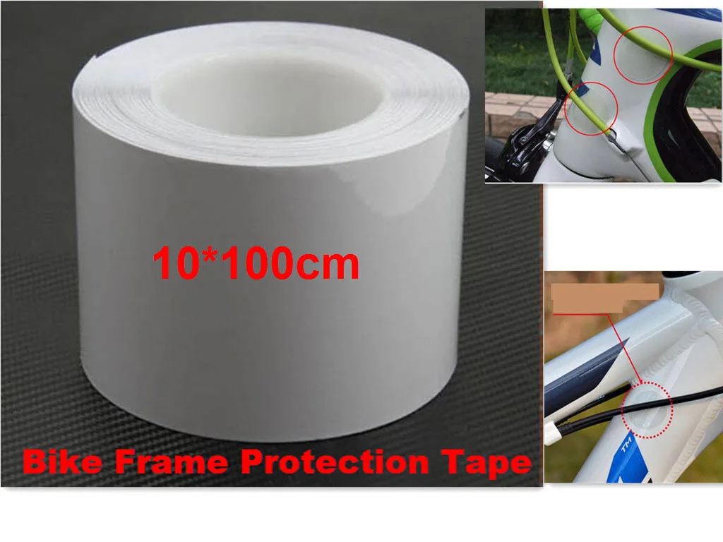 1pcstickertapecyclingantiscratchframestickerpasteTapeBikeFrameProtectionTapeClear