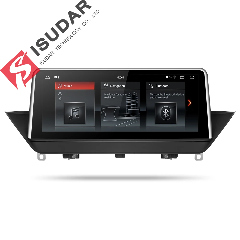 Isudar Автомагнитола на Android 7.1.1 10.25 дюймов для автомобилей BMW/X1/E84/F48 CIC NBT 32GB 4 Ядра GPS