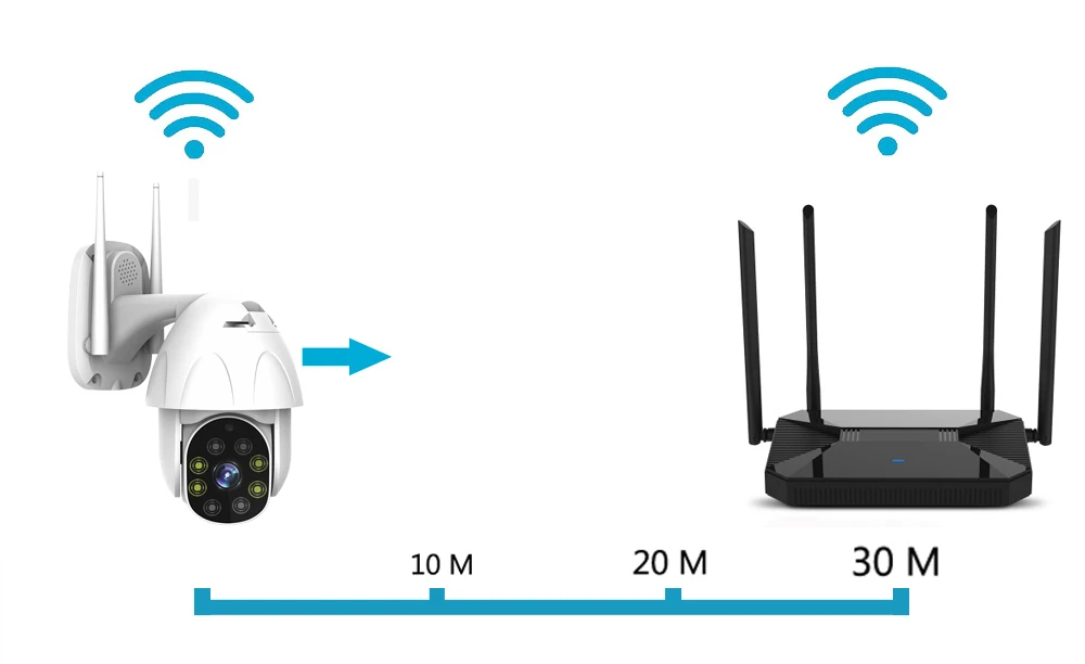 1080p wifi наружная PTZ ip-камера безопасности, скоростная купольная CCTV ip-камера, wifi 2MP IR Home Surveilance, цветное ночное видение, двухстороннее аудио