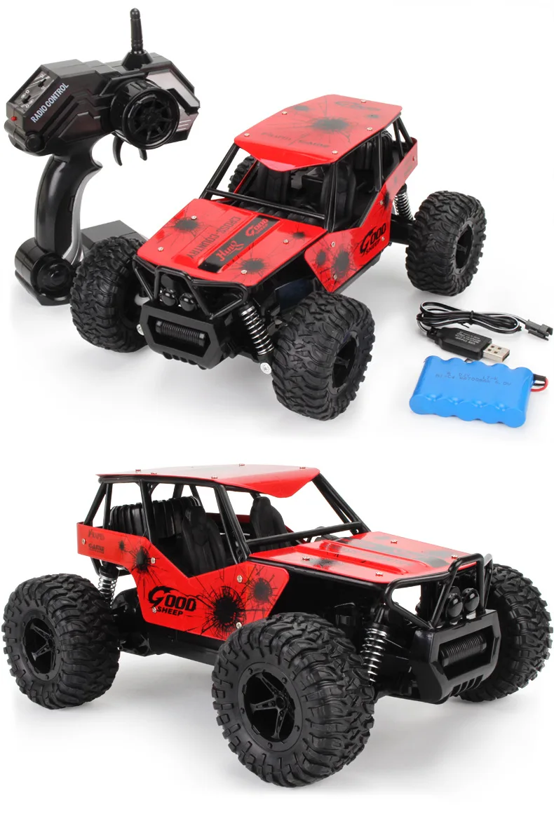 Newest RC Car Rechargeable Electric Car Remote Control 2.4G Shaft Drive Truck Climbing Off-road High Speed Drift Car