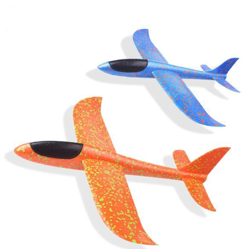 Пенопластовый самолет планер игрушечный инерционная пена EPP летающая игрушка - Фото №1