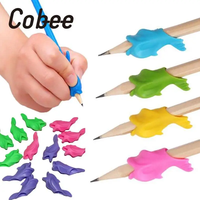 

Cobee 10Pcs/Set Pen Pencil Grip Holder Writing Posture Corrector Children Random Color