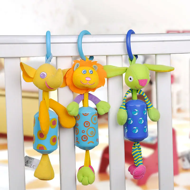 

3pcs/set Baby Rattles & Mobiles Educational Toy For Baby Stroller Cartoon Toys for Newborns Teether Juguetes Child Brinquedo