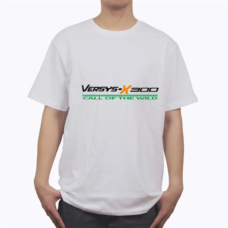 KODASKIN байкерском стиле хлопок CreativeNew модные Повседневное мент рубашка для Z1000SX ZZR1400 Vuicans Versys-x300 - Цвет: Versys-x300 white