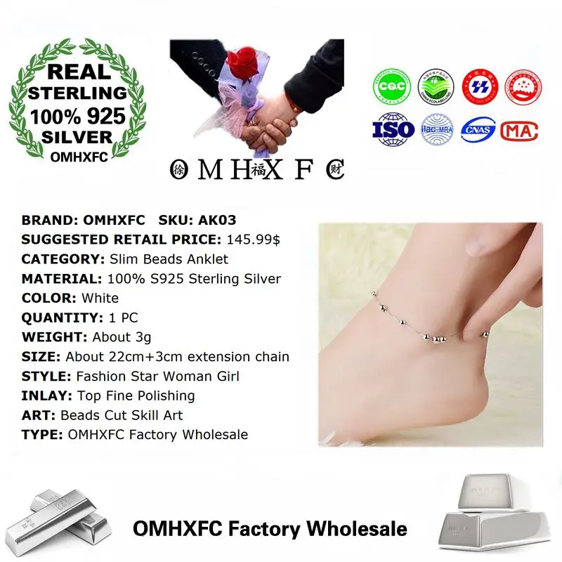 OMHXFC/ ; Европейская мода; женская обувь для вечеринки, дня рождения, свадьбы; Белый Тонкий мульти бисер; серебро пробы; AK03