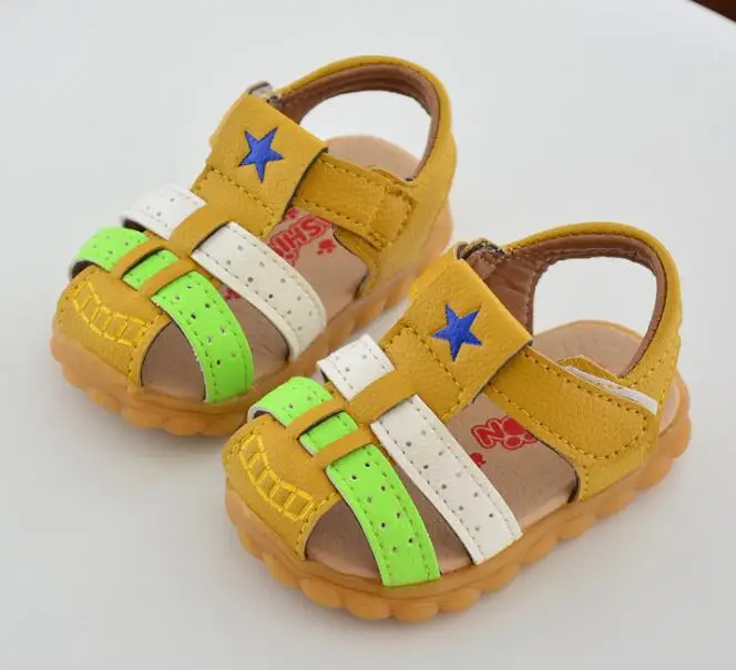 New summer toddler baby boy sandals nonslip rubber sole Newborn baby
