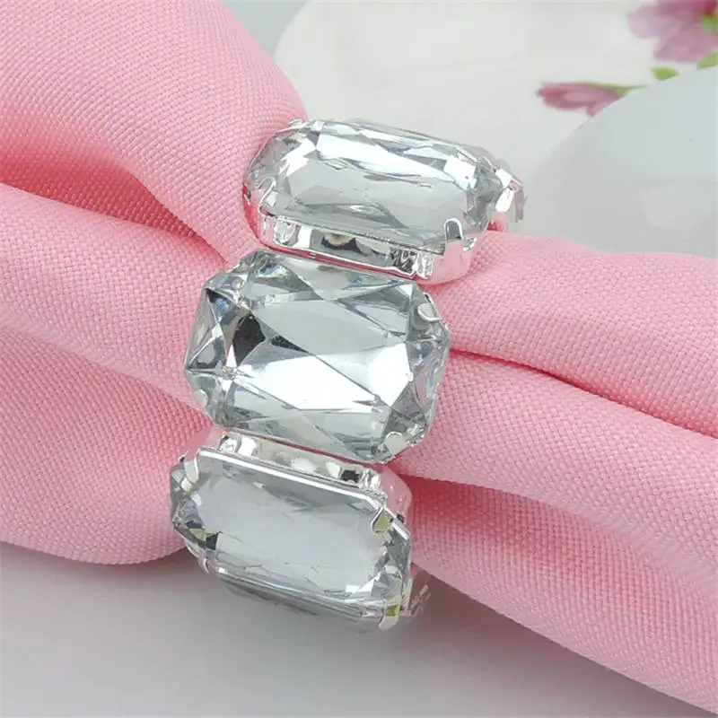 DoreenBeads High end Crystal Napkin Ring Rhinestone Christmas New Year