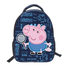 Cute George Pigs Backpack Children Waterproof Nylon Backpack Cartoon Animal School Book Bag For Kids Girls