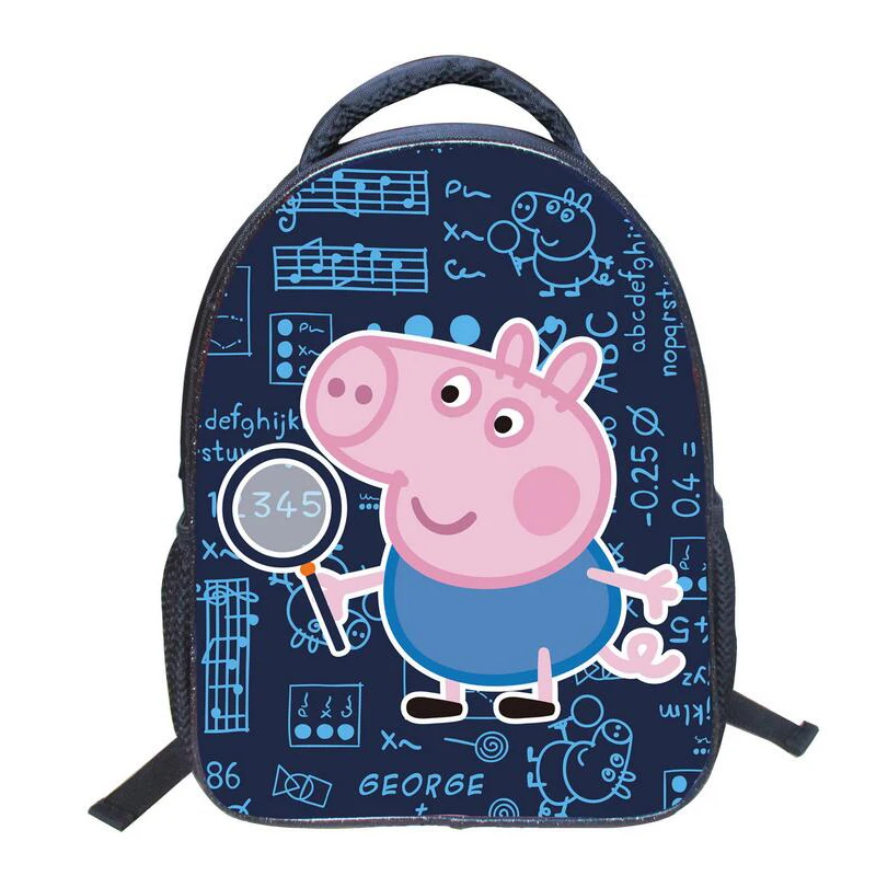 Cute George Pigs font b Backpack b font Children Waterproof Nylon font b Backpack b font