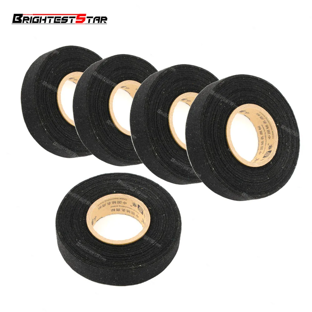 19mmx15m 5Pcs Automotive Wiring Harness Tape Tesa Coroplast Adhesive