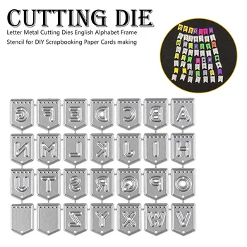 

Frame Stencil for DIY Scrapbooking Paper Cards making Letter Metal Cutting Dies English Alphabet